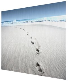 Obraz na hliníkovej doske Stopy v piesku