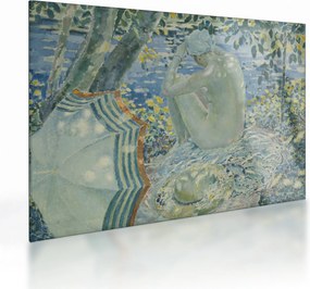 Sklenený obraz - Frederick Carl Frieseke, On the Bank, reprodukcia (70x50 cm)