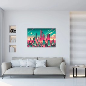 Obraz – Veľkomesto v pop-art štýle (90x60 cm)