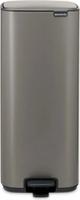 Sivý pedálový oceľový odpadkový kôš 30 l Bo – Brabantia