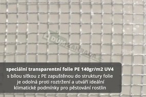 Záhradný fóliovník biely 2x3m Focus Garden