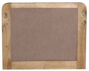 furniture-nabytek.cz - Masívne kúpeľňové zrkadlo Dingle z recyklovanej borovice, lakované, prírodné/sivé – 67×55 cm