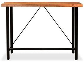 vidaXL Barový stolík, akáciový masív 150x70x107 cm