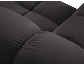 Tmavosivá zamatová pohovka 285 cm Bellis – Micadoni Home