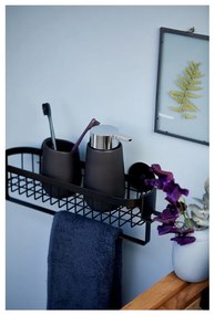 Čierna nástenná polička Wenko Classic Plus