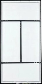 Brilagi-LED Stmievateľné kúpeľňové svietidlo FRAME SMART LED/96W/230V IP44 čierne + diaľkové ovládanie