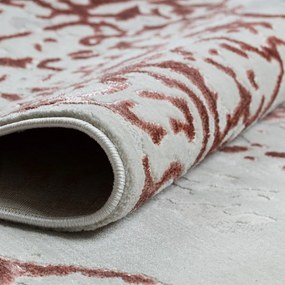 Dywany Łuszczów, Kusový koberec Allure 1961 white/pink, 160x220, ružová, kancelária