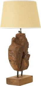 Stolná lampa Kepala 35 cm z masívu hnedá