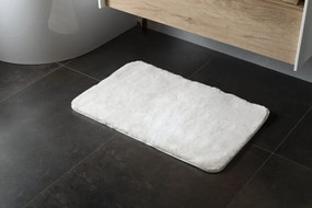 Gedy Gedy, FUZZY kúpeľňová predložka, 50x80 cm, 100% polyester, protisklz, biela, 96FY508002