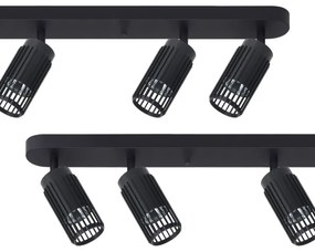 Bodové svietidlo VERTICAL 6xGU10/8W/230V čierna