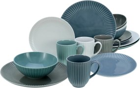 Jedálenský servis (16 dielov) Allegra, farebný