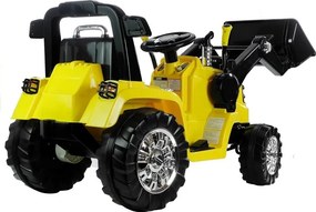 LEAN CARS Elektrický traktor s bagrom na batérie ZP1005 pre deti žltý