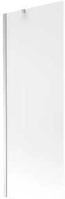 Mexen Next, vaňová zástena 1-krídlová 70 x 150 cm, fixné krídlo, 6 mm námraza sklo, chrómový profil, 895-070-000-00-30-01