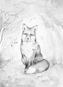 Plagát líška 50x70cm