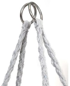 Sivé závesné kreslo KOLUMBIA so stojanom