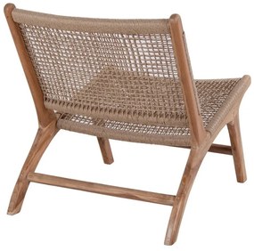 Dizajnové kreslo Jadiel teak - syntetický ratan