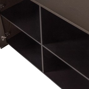 Tmavohnedá komoda v dekore jaseňa 200x85x44 cm Brock – WOOOD