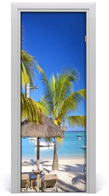 Fototapeta na dvere tropická pláž 75x205 cm