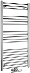 Aqualine Aqualine, ALYA vykurovacie teleso rovné 600x1188mm, stredové pripojenie, chróm, LLS303