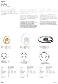 Redo 01-4365 - LED stmievateľný luster na lanku TORSION LED/60W/230V čierna