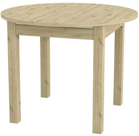 Skladací stôl Aurora 96/126x96cm dub artisan