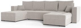 Rohová sedačka Josie U (béžová). Akcia -21%. Vlastná spoľahlivá doprava až k Vám domov. 1133173