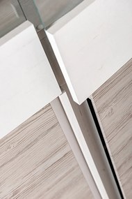 Šatníková skriňa Alvia andersen biela borovica/andersen béžová
