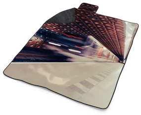 Sablio Plážová deka Metro na farebnej stanici: 200x140 cm
