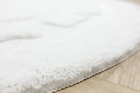 Kúpeľňový koberček Ocean biely kruh