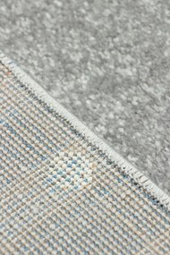 Detský koberec Kiddy 1150 sivý/tyrkysový