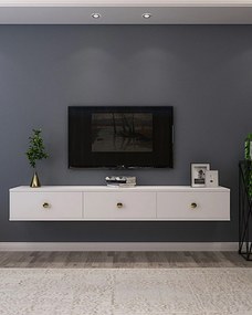 TV stolík/skrinka Zulia (biela). Akcia -19%. Vlastná spoľahlivá doprava až k Vám domov. 1144965