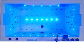 BPS-koupelny Hydromasážna vaňa HYD-SA944 180x90 s ohrevom vody