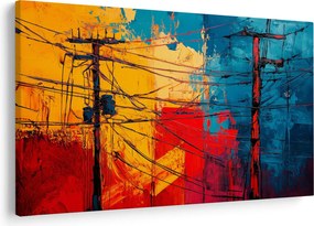 Obraz - Abstraktné elektrické vedenie (90x60 cm)
