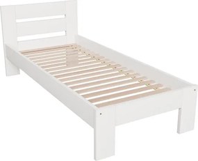 Jednolôžková posteľ 90 cm Matilly (biela). Vlastná spoľahlivá doprava až k Vám domov. 1092483
