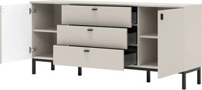 Komoda Korfu 03 167 cm kašmír/černý