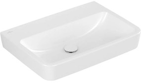 VILLEROY &amp; BOCH O.novo závesné umývadlo bez otvoru, bez prepadu, 650 x 460 mm, biela alpská, s povrchom AntiBac a CeramicPlus, 4A4168T2