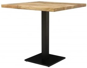 Jedálenský stôl s kovovými nohami 80x80 cm z masívu mango TM-80