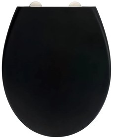 Čierne WC sedadlo Wenko Ikaria