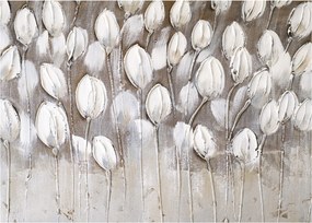 Obraz - Štruktúrované tulipány (70x50 cm)