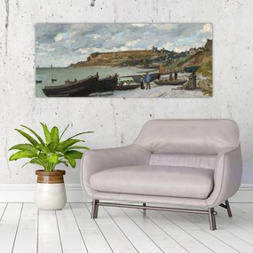 Obraz - Claude Monet, Sainte Adresse, reprodukcia (120x50 cm)
