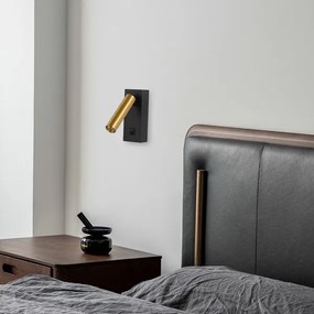 Brilagi - LED Nástenné bodové svietidlo MAYA LED/3W/230V 4000K čierna/zlatá