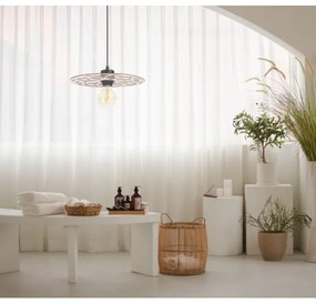 Luster na lanku FALCO 1xE27/60W/230V pr. 30 cm béžová