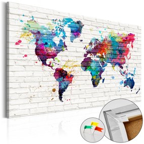 Artgeist Obraz na korku - Walls of the World [Cork Map] Veľkosť: 90x60