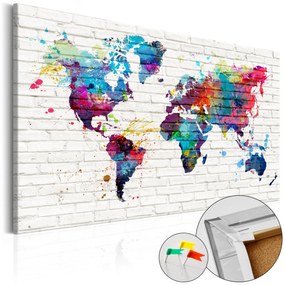 Artgeist Obraz na korku - Walls of the World [Cork Map] Veľkosť: 120x80