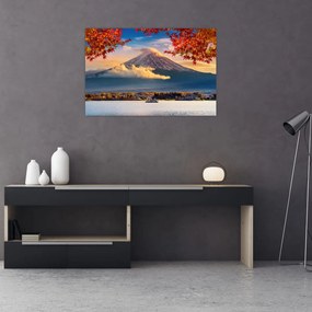 Obraz - Japonsko, Hora Fudži (90x60 cm)