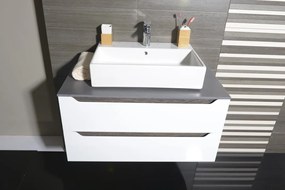 Sapho Sapho, WAVE dvojumývadlová skrinka 149,7x50x47,8cm, biela (WA151), WA150-3030