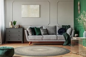 Koberec Agnella CALISIA Aiko vresový kruh - sivý