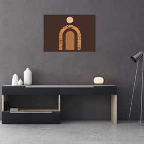 Obraz - Oranžové oblúky N⁰3 (70x50 cm)