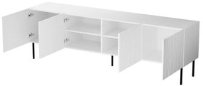 TV stolek Jungle 190 cm bílý/černý