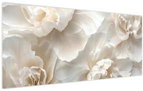 Obraz - Jemné pivonky (120x50 cm)